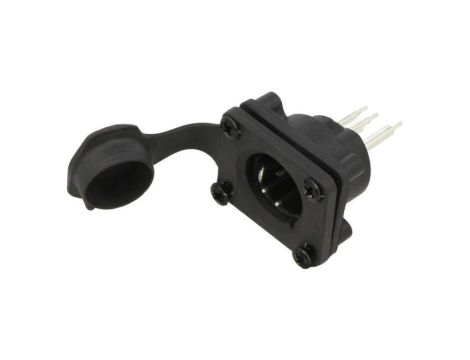 Złącze XLR, męskie, gniazdo, PIN: 5, proste, napięcie znamionowe: 133V, prąd znamionowy: 7,5A AXS5MP2V