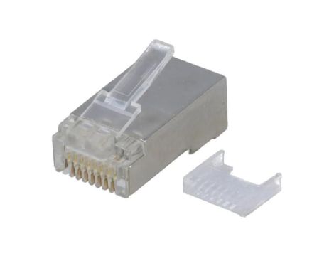 Złącze RJ45, męskie, wtyk, proste, ilość pinów: 8, ekranowane, kat 5e, 8p8c 391J00039X
