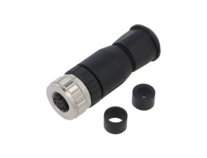 Złącze M12, żeńskie, wtyk, proste, ilość pinów: 8, IP67 43-00130