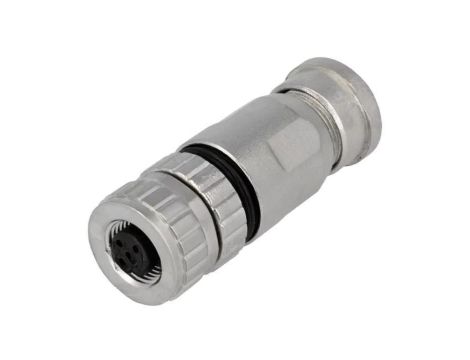 Złącze M12, żeńskie, wtyk, proste, ilość pinów: 5 43-00114