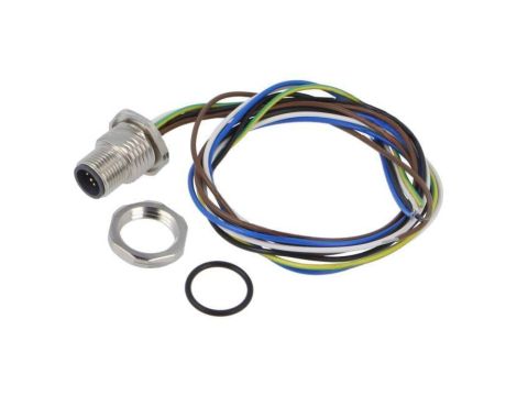 Złącze M12, męskie, gniazdo, proste, okrągłe, ilość pinów: 5, IP67 43-01090