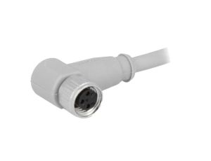 Złącze M8, żeńskie, wtyk, kątowe, ilość pinów: 3, IP67 42-10017