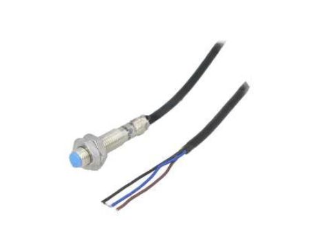 Czujnik indukcyjny, zabudowane, z konfiguracją wyjścia PNP/NC, max. 0,2A, 0...2mm, przewody, IP67, IME08-02BPOZW2K