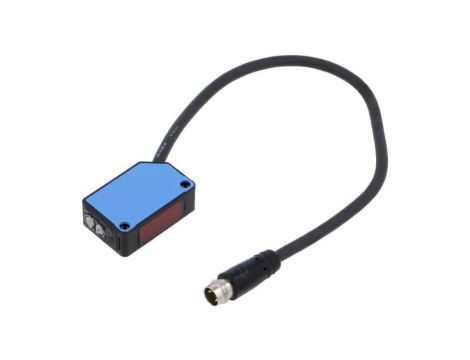 Czujnik fotoelektryczny, odbiciowy, z konfiguracją wyjścia PNP, max. 0,1A, przewody, IP67, WL100-2P1432S12