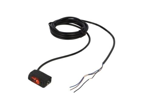 Czujnik fotoelektryczny, odbiciowy, z konfiguracją wyjścia: NPN, max. 0,1A, przewody, 0...0,3m, IP65, BJ300-DDT