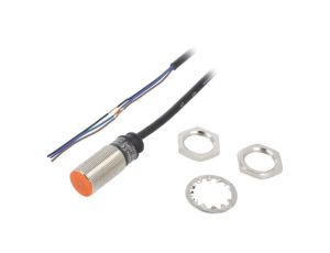 Czujnik indukcyjny, zabudowane, z konfiguracją wyjścia: PNP/NC, max. 0,2A, przewody, 0...5mm, IP67, PR18-5DP2