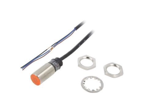 Czujnik indukcyjny, zabudowane, z konfiguracją wyjścia: PNP/NC, max. 0,2A, przewody, 0...5mm, IP67, PR18-5DP2