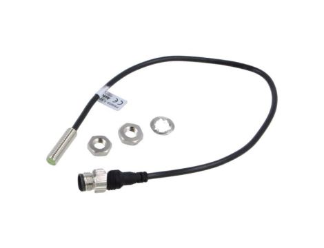 Czujnik indukcyjny, zabudowane, z konfiguracją wyjścia: NPN/NO, max. 0,2A, M12,przewody, 0...1,5mm, IP67, PRW08-1.5DN