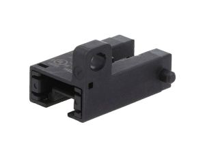 Czujnik fotoelektryczny, nadajnik-odbiornik (szczelina), z konfiguracją wyjścia: NPN, max. 50mA, 5mm, IP50, BS4-R2R