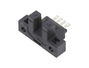 Czujnik fotoelektryczny, nadajnik-odbiornik (szczelina), z konfiguracją wyjścia: PNP, max. 0,1A, 5mm, IP50, BS5-L2M-P