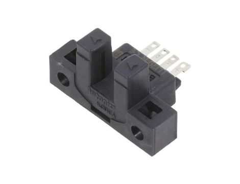 Czujnik fotoelektryczny, nadajnik-odbiornik (szczelina), z konfiguracją wyjścia: PNP, max. 0,1A, 5mm, IP50, BS5-L2M-P