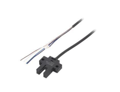 Czujnik fotoelektryczny, nadajnik-odbiornik (szczelina), z konfiguracją wyjścia: PNP, max. 0,1A, 5mm, IP50, BS5-K1M-P