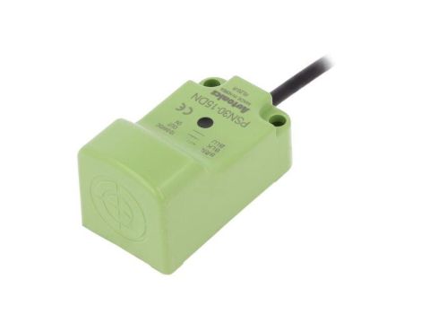 Czujnik indukcyjny, zabudowane, z konfiguracją wyjścia: NPN/NO, max. 0,2A, przewody, 0...15mm, IP67, PSN30-15DN