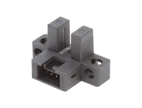 Czujnik fotoelektryczny, nadajnik-odbiornik (szczelina), z konfiguracją wyjścia: NPN, max. 50mA, 5mm, IP50, BS4-L2R