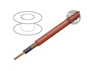 Przewód: koncentryczny RG58 1x0,5mm2 linka Cu silikon 61.7580-22
