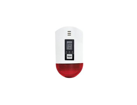 Czujnik gazu LPG i gazu ziemnego alarm 85dB stroboskop LED VIAGO VD709