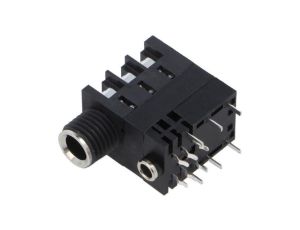Złącze Jack 3,5mm + Jack 6,3mm, żeńskie, gniazdo, proste, stereo ACJS-MHD985