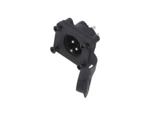 Złącze XLR, męskie, gniazdo, PIN: 3, proste, napięcie znamionowe: 133V, prąd znamionowy: 15A AXS3MP2