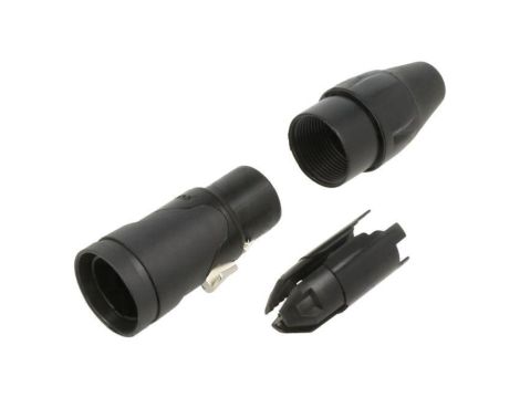 Złącze XLR, żeńskie, gniazdo, PIN: 3, proste, napięcie znamionowe: 133V, prąd znamionowy: 15A AXX3FB-AU