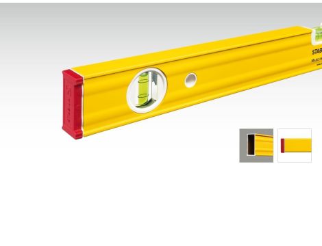 Poziomica Stabila seria 80 AS, 80 cm + drewniany przymiar składany typ 617, 2 metry