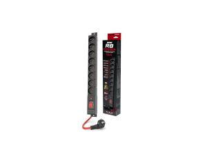 Listwa zasilająca ACAR R8 Power 5M 8X 230V PL czarna 16A W2452