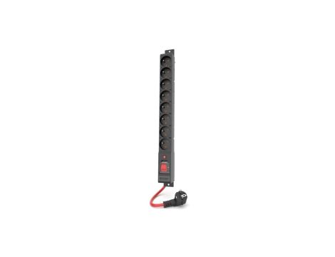 Listwa zasilająca ACAR R8 Power 3M 8X 230V PL czarna 16A W2451