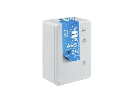 Obudowa ABS standardowa pusta 200x300x130 z ocynkowaną płytą montażową szara IP65 EDO777001 EDO