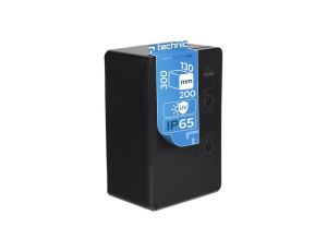 Obudowa ABS standardowa pusta 200x300x130 z ocynkowaną płytą montażową czarna IP65 EDO777002 EDO