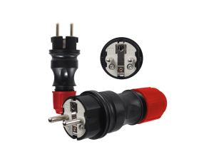 Wtyczka Gumowa 16A IP44 hermetyczna ekskluzywna bezpieczna prosta XTR54 W54.3.FG