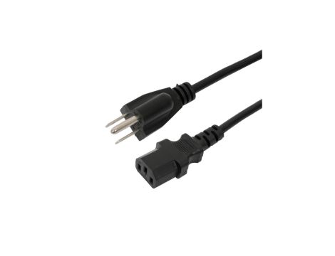 Kabel zasilający 3,0m NEMA 5-15P (USA) 15A UL - IEC C13 10A SVT 3C 18AWG 3x0,823mm