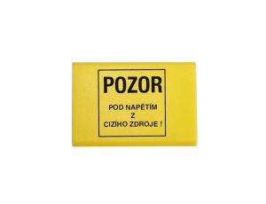 Osłona górna złączki RSA 4 A na 5 zacisków (żółta - text)