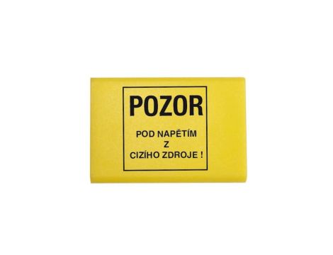 Osłona górna złączki RSA 4 A na 5 zacisków (żółta - text)