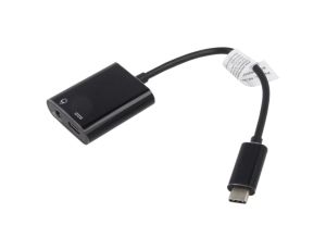 Adapter Power Delivery (PD) niklowany 0,2m czarny 100W 5A AK-300400-002-S