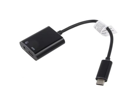 Adapter Power Delivery (PD) niklowany 0,2m czarny 100W 5A AK-300400-002-S