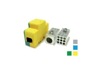 Blok dystrybucyjny DTB 120/9x16 - Żółto-zielony