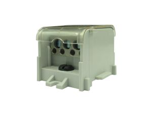 Blok dystrybucyjny DTB 120/3x25+4x10 - Żółto-zielony