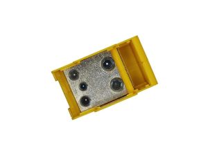 Blok dystrybucyjny DTB 2x120/2x95+1x50 - Żółto-zielony