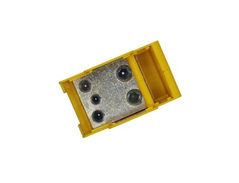 Blok dystrybucyjny DTB 2x120/2x95+1x50 - Żółto-zielony