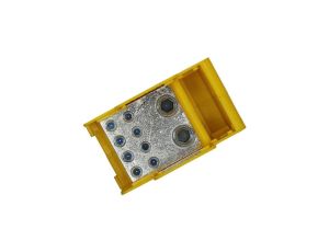 Blok dystrybucyjny DTB 2x120/8x35 - Żółto-zielony