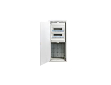 IP40 Rozdzielnica modułowa multimedialna 2x12 GOLD MP-TWIN podtynkowa PE+N z płytą montażową (2x12)