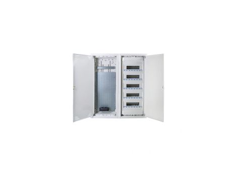 IP40 Rozdzielnica modułowa multimedialna 5x12 GOLD MP-COMBI podtynkowa PE+N z płytą montażową (5x12)