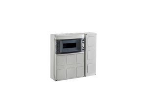IP65 Rozdzielnica budowlana 1x12 ECO-STAR (1500V DC) z otworami na gniazda przemysłowe i dodatkowym modułem