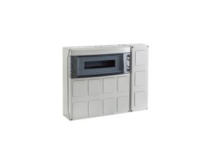 IP65 Rozdzielnica budowlana 1x18 ECO-STAR (1500V DC) z otworami na gniazda przemysłowe i dodatkowym modułem