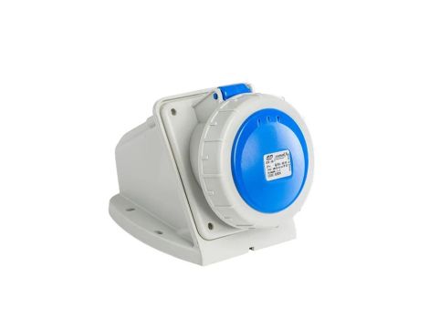 Gniazdo stałe 32A 3P (2P+E) 230V 6H - niebieskie IP67