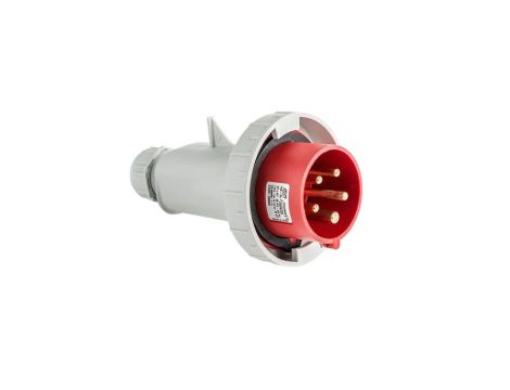 Wtyczka przenośna 16A 5P (3P+N+E) 400V 6H - czerwona IP67
