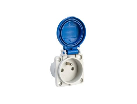 Gniazdo tablicowe 16A 2P+Z 230V niebieskie IP54