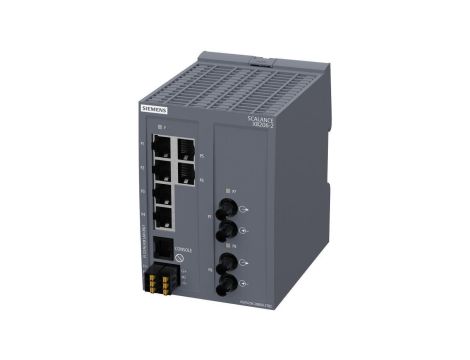 Switch XB206-2 zarządzalny Layer 2 6x RJ45 2x wielomodowy ST/BFOC PROFINET IO SCALANCE XB 6GK5206-2BB00-2TB2