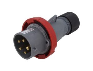 Złącze zasilające AC 3-fazowe, męskie, wtyk, proste, 415 VAC, 32 A 2CMA101112R1000