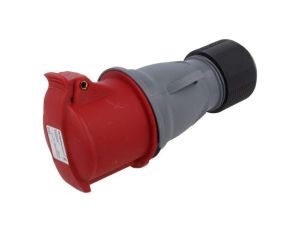 Złącze zasilające AC 3-fazowe, żeńskie, wtyk, proste, 415 VAC, 32 A 2CMA102040R1000