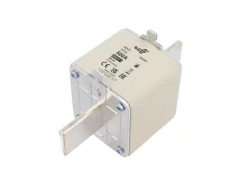Bezpiecznik: topikowy 500A 690VAC 440VDC gG ceramiczny NH3 382465